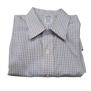 EUC Brook Brothers men's plaid button down shirt, 15.5 32 work office business